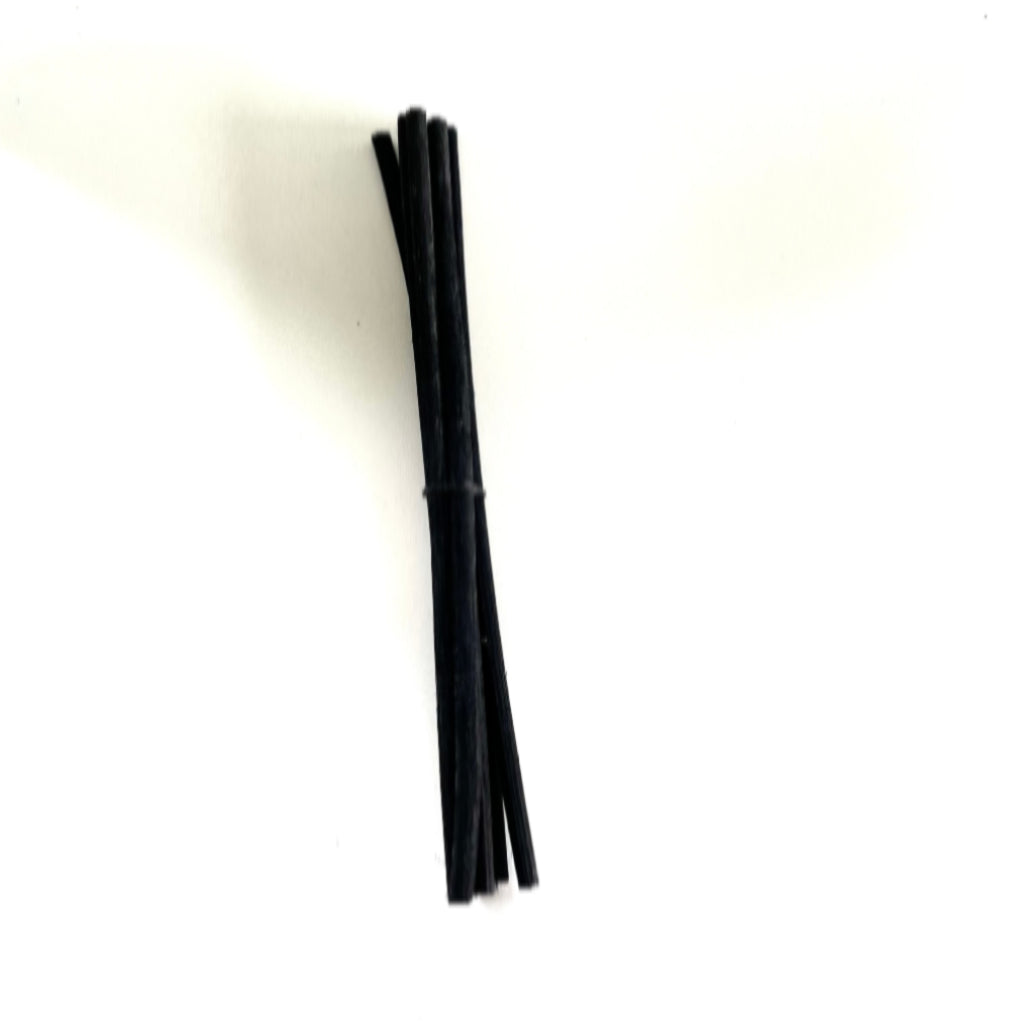 schwarze Rattanstäbe 5 Stück