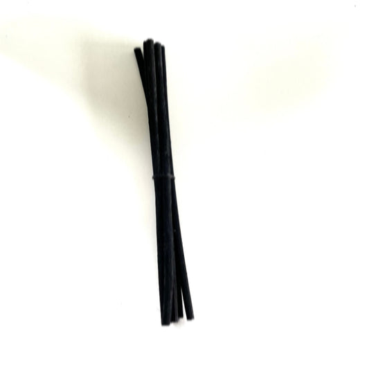 schwarze Rattanstäbe  5 Stück
